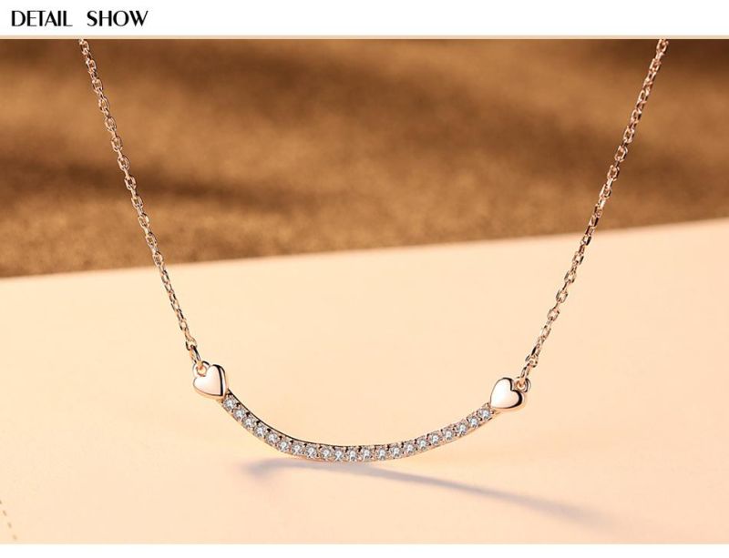 Korean Edition S925 Silver Necklace Female Collarbone Chain