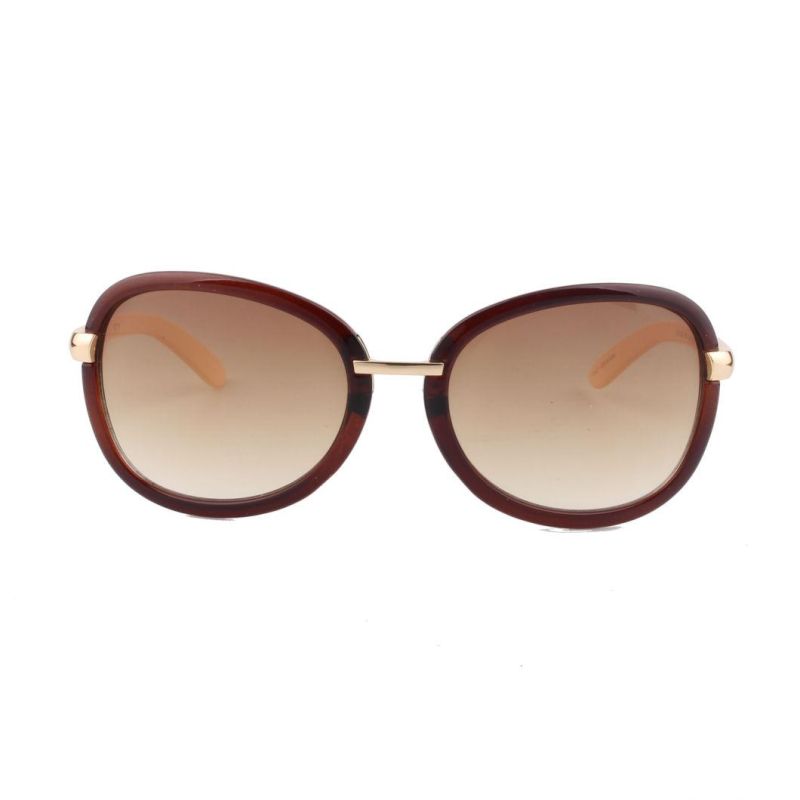 2017 Fashionable Oval Shape Sunglasses with Metal