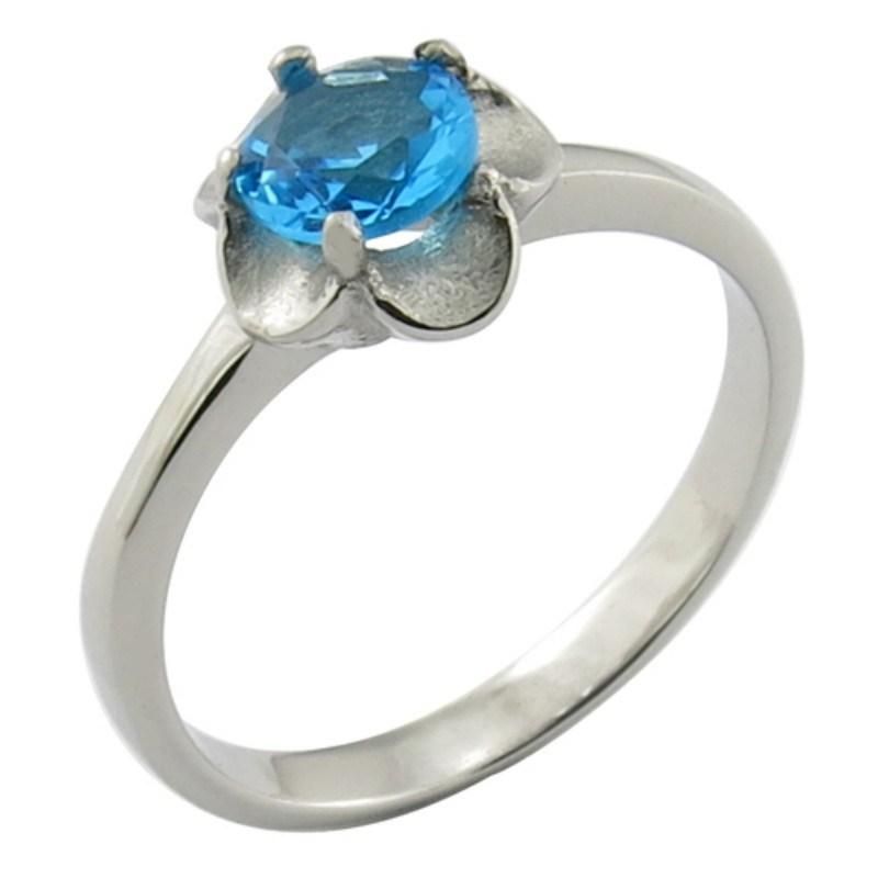 Surgical Steel Wedding Ring CZ Stone Ring