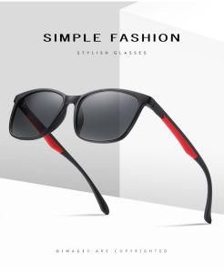 New Arrivals Fashion Square Mulit-Color Frame Cheap Polarized Sunglasses Unisex