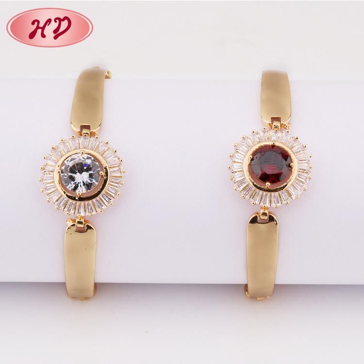 New Design 18K 14K Rose Gold Color Fashion Jewellery Charm Bracelet for Gift