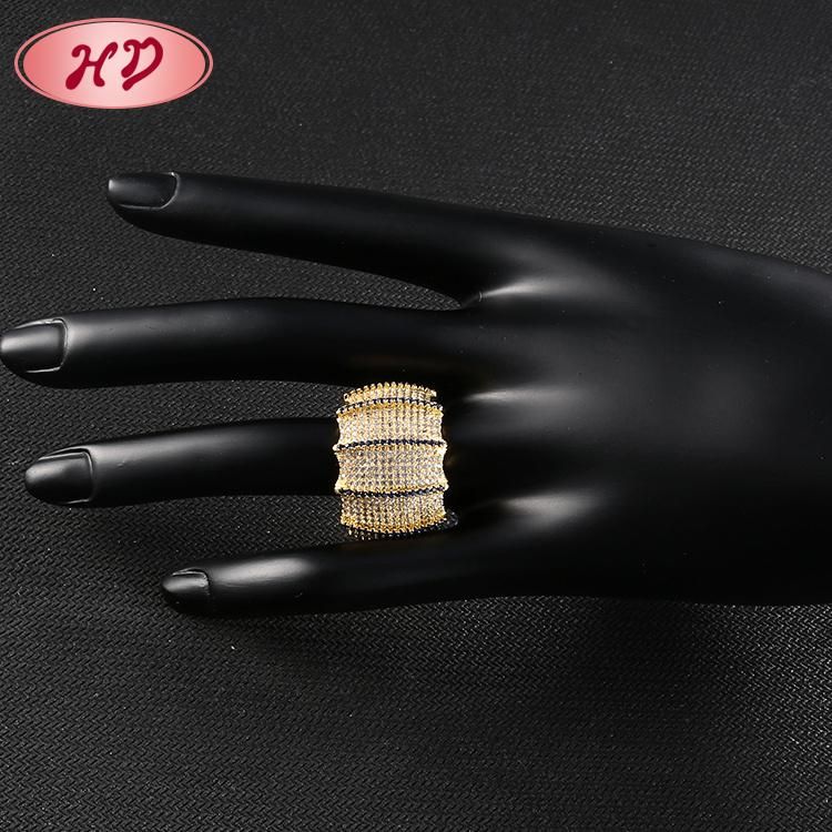 Fashion 18K Gold Plated Engagement Wedding Jewelry Stainless Steel Silver Man Finger Rings Design
