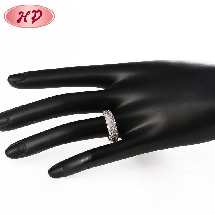 Fashion Latest Designs Gold Plated CZ Wedding Rings for Women & Men′s New Model Promise Jewelry