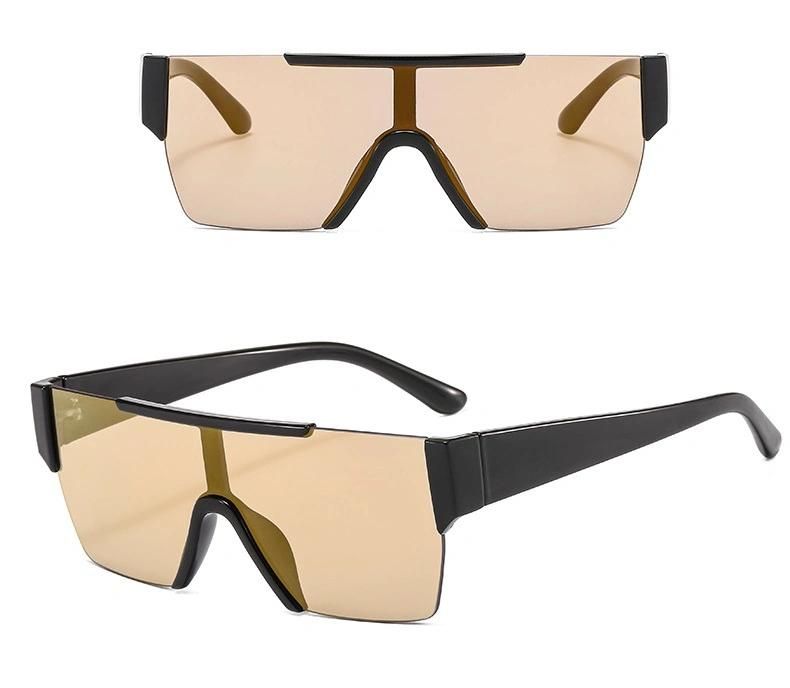 2020 New Frameless One-Piece Plastic Sunglasses