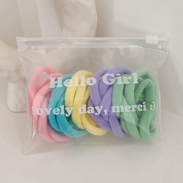 Elastic Hair Band Lovely Solid Rubber Bands Female Hair Accessories