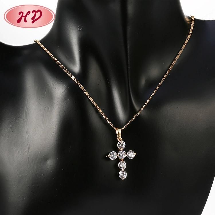 Hengdian fashion Micro Pave Jewelry Set with Necklace and Earring for Women
