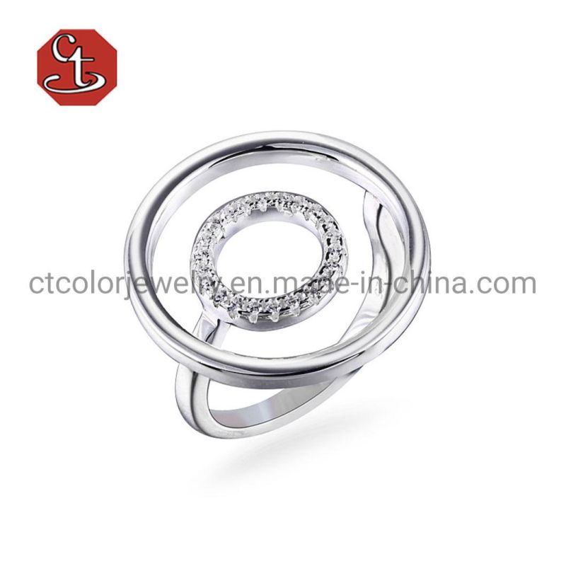 Fashion Jewelry 18K Gold Plated Specific Personality 925 Sterling Silver Rings