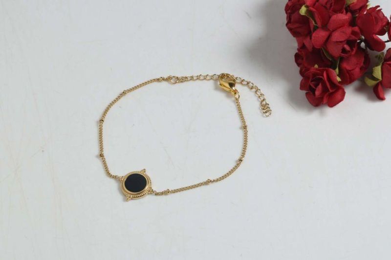 Manufacturer Custom High Quality Fashion Jewelry Women 18K Gold Plated jewellery Stainless Steel Bracelet Water Resistant Gold Jewelry