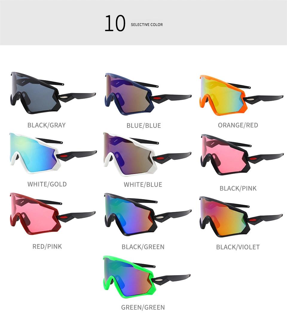 New 2021 PC Sunglasses Outdoor Windproof 100% UV400 Wide Mirror for Men and Women