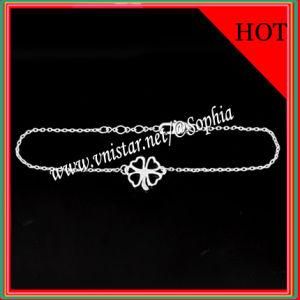 Fashion Silver Bracelet with Clover (VSB068-1)