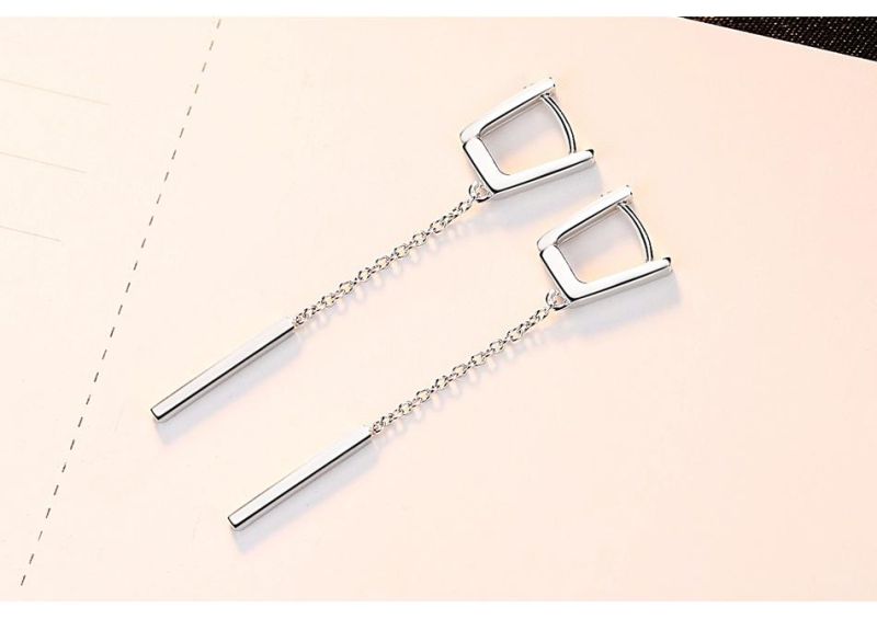 Fashion Accessories 925 Sliver Drape Jewelry Eardrop