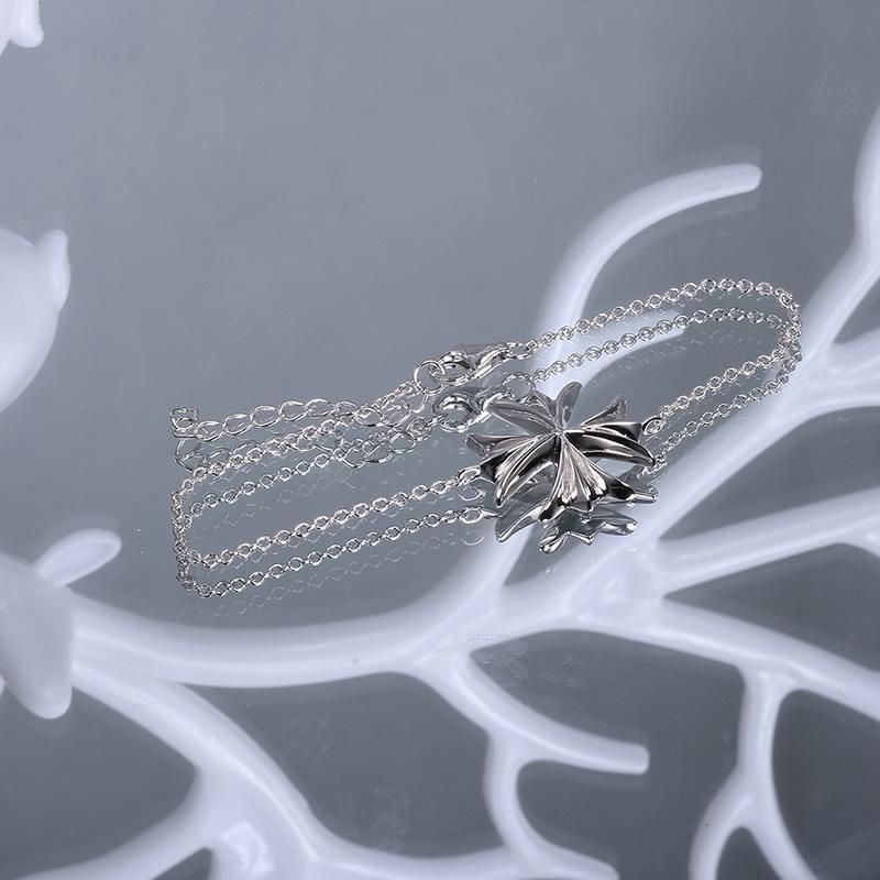 925 Silver Fashion Jewelry Fashion Accessories Cross Shape Pendant Factory Wholesale Jewellery Elegant Bracelet
