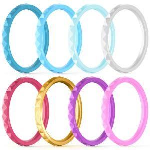 Silicone Stackable Rings Wedding Bands Stylish