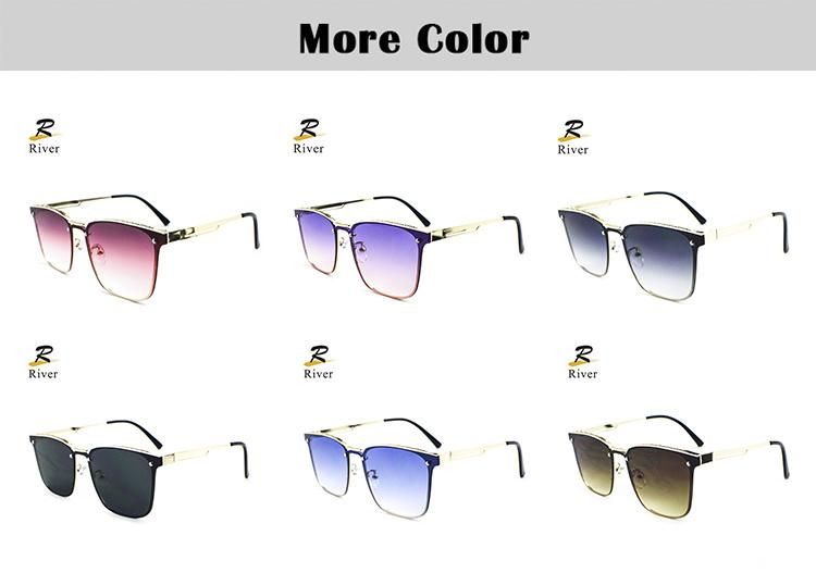 New Fashion Ready Custom Logo Metal Frame Women Sunglasses