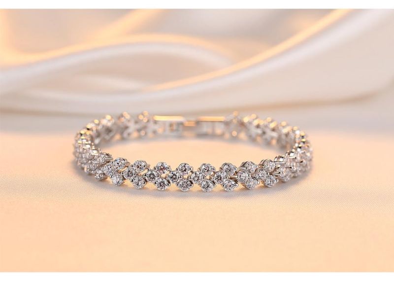 Luxury Jewelry AAA+ Cubic Zircon Bangle Bracelet