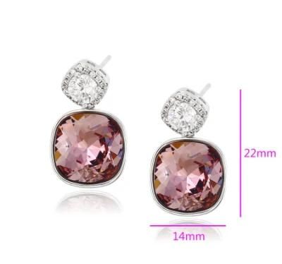 Simple Fashion Jewelry Accessories for Women Crystals Beautiful Earring Designs for Women