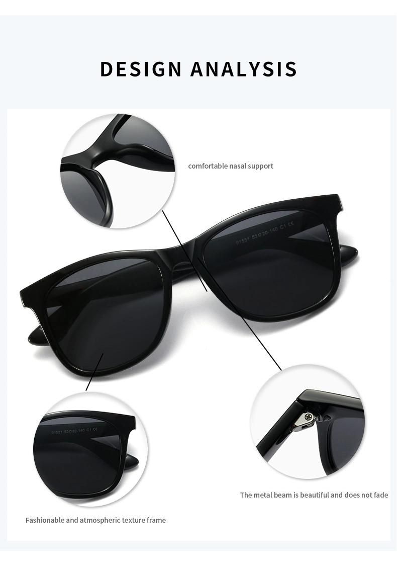 New Sunglasses Women′s Men′s Polarized Sunglasses