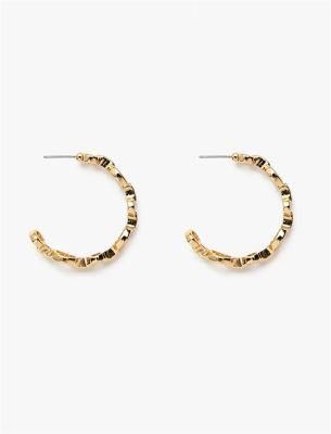Delicate Casting Alloy in Sterling Silver 18K Gold Plated Chic Link Chain Hoop Earrings for Women Hip Hop Circle Hoop Earring