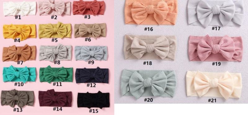 Baby Girl Newborn Infant Nylon Headband Toddler Hairbands and Bows Kids Head Wrap Hair Accessories Ornaments, Baby Headband