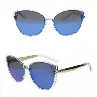 Cat Eye Kids Sunglasses with Metal Temple