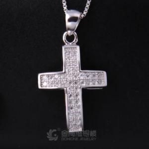 Fashion New Chain Necklace Cross Pendant in Silver