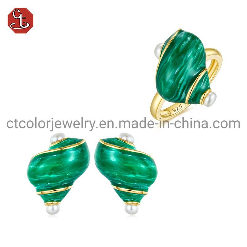 Custom Jewelry Color Enamel Fashion Jewelry 925 Sterling Silver Jewelry Earrings For Women