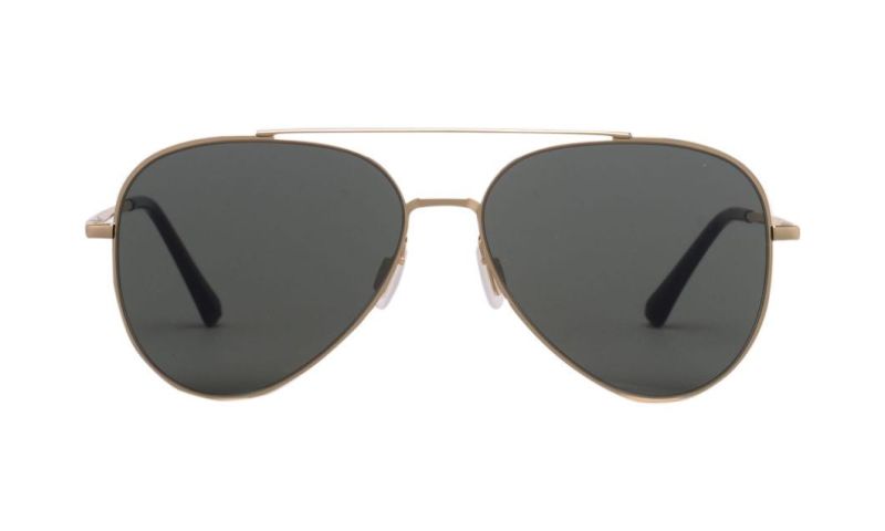 Classic Fashion Blue Mirror Metal Sunglasses
