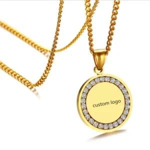 Gift Fashion Jewelry Decoration Stainless Steel Diamond Necklace