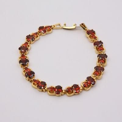 Imitation Jewelry Gold Color AAA Cubic Zirconia Bracelet