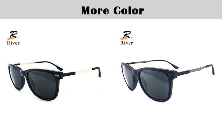 P0072 Hot Selling Metal Frame Stock Polarized Men Tr Sunglasses