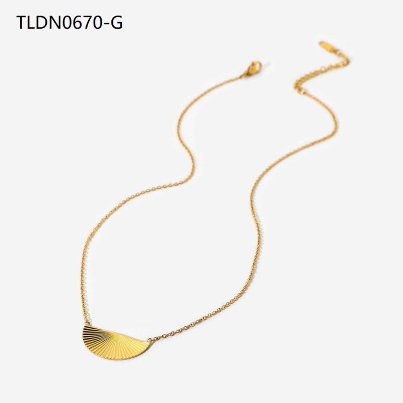 Manufacturer Custom Stainless Steel Christmas Necklace, 18 Gold Plated Christmas Chain, 18 K Gold Plated jewellery