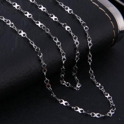 Fashion Jewellery Design Eight Figure Embossed Chain Necklace Bracelet Anklet
