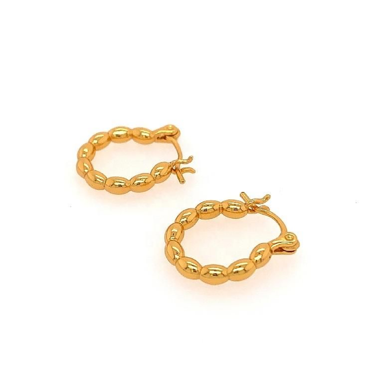 Rope Huggies Simple Earring Gold Women Earrings