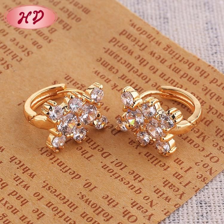 Latest Designs Small 14K Gold Plated Huggie Jewelry Hoop Earrings Women