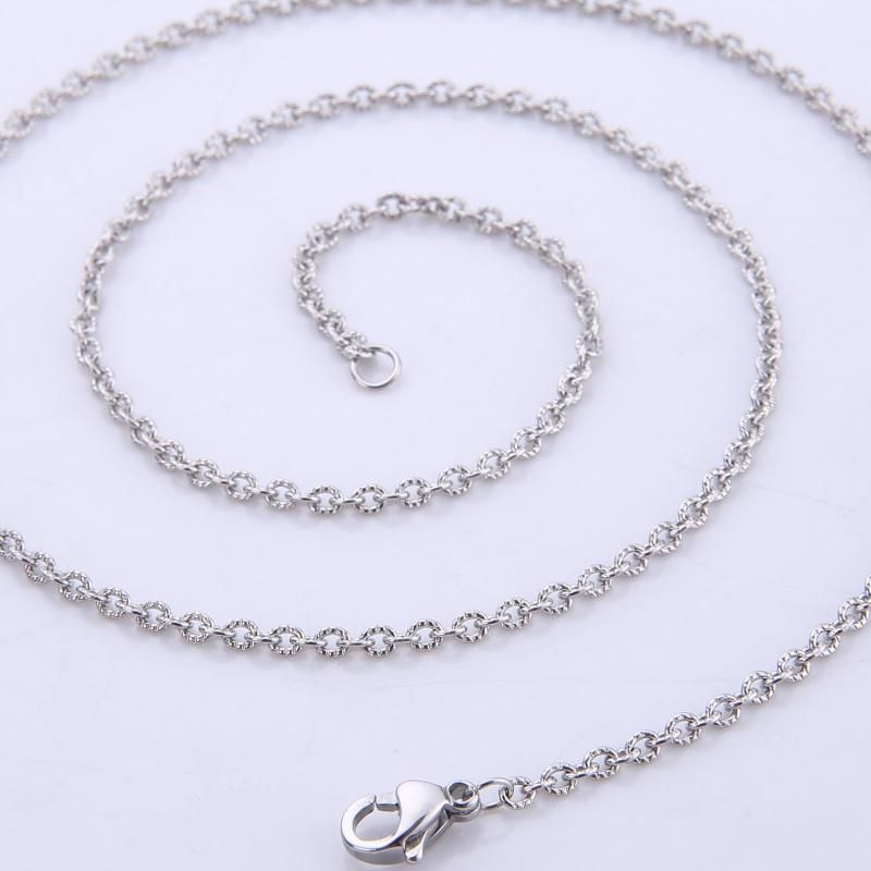 Gold Plated Rose Gold Stainless Steel Necklace Anklet Bracelet Making Chain Fashion Jewellery Imitation Jewelry for Gifts