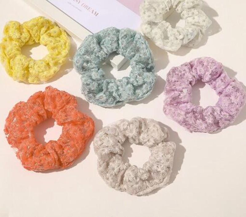 Instagramstyle Lace Floret Hair Band Elegant Scrunchies