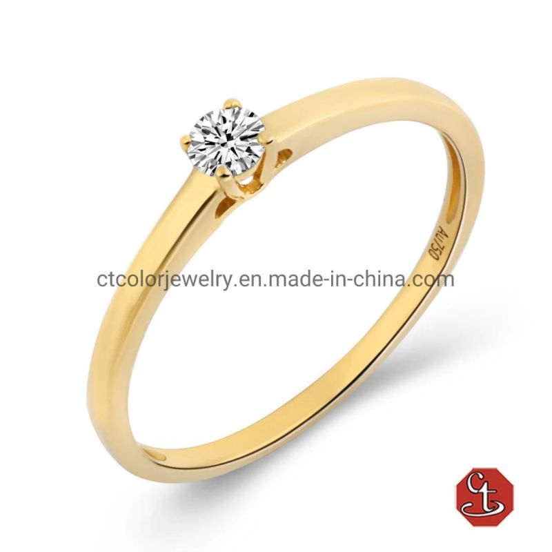 High Quality Sterling Silver Custom White cz, White plated Ring