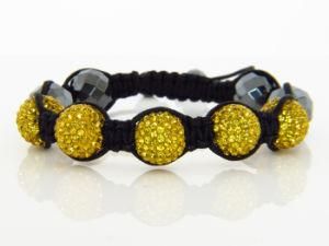 Gold Shamballa Bracelet Stones 6.75ct (JDH-BL80002)