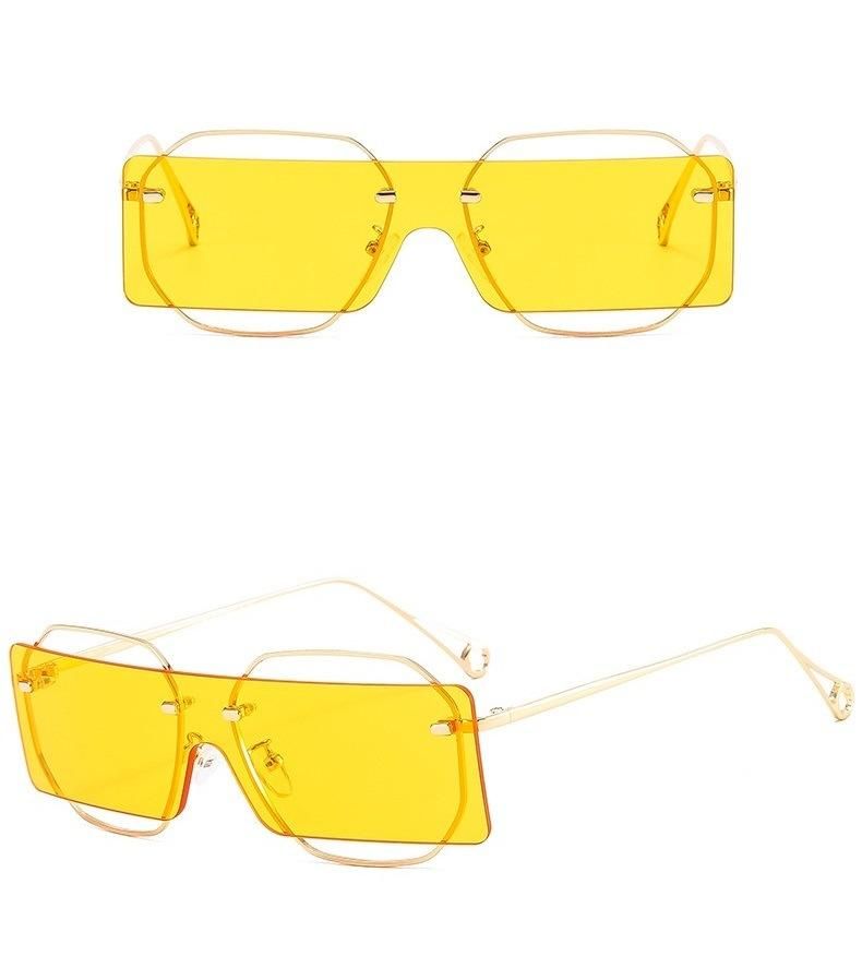 2022 Fashion Polygonal Sunglasses Metal Punk Sunglasses