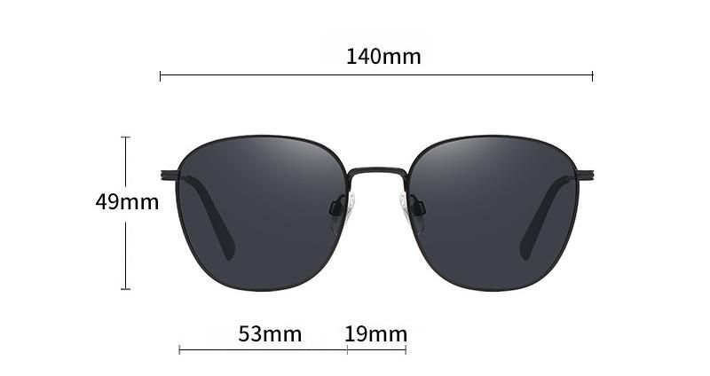 Fashion Metal Women Men Polarized Sun Glasses Sunglasses Metal Sunglasses 3346