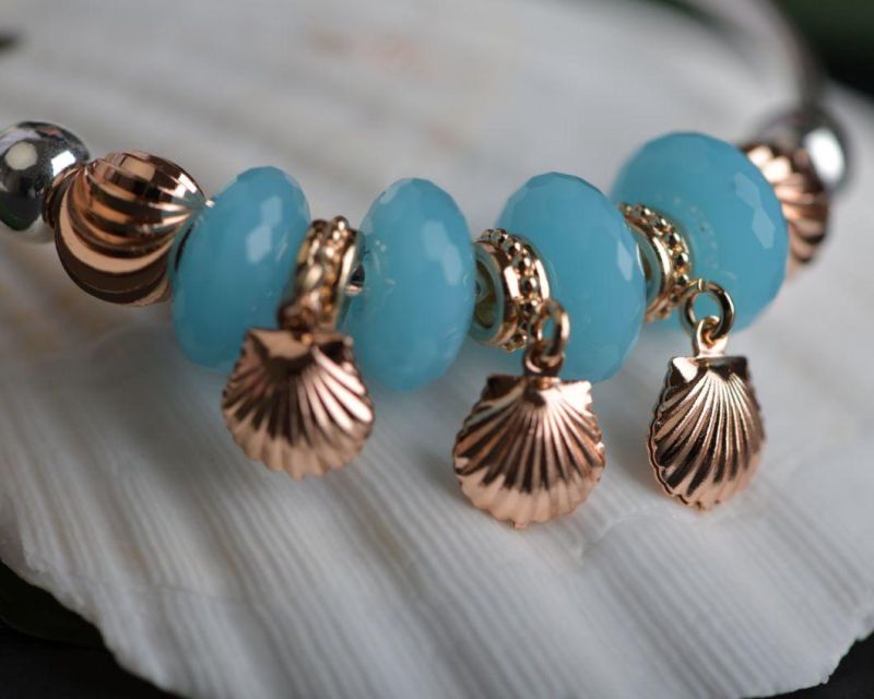 Charm Bracelet with Crystal Pendant