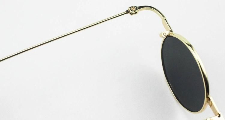 New Custom Logo Ready Funny Metal Frame Unisex Sunglasses