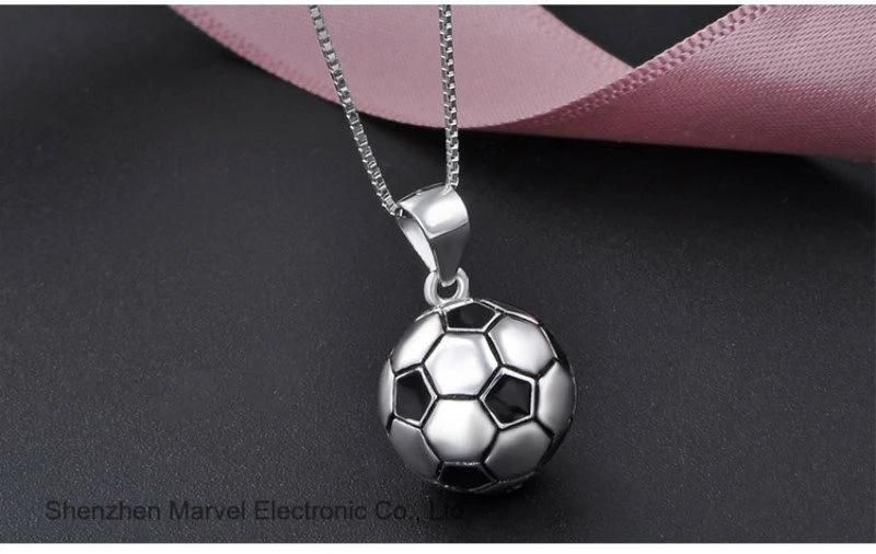 Wholesale Costume Crystal Rhodium Jewelry Round Pendant Necklace