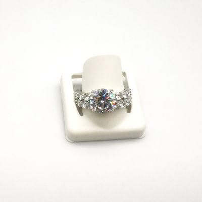 Fashion Jewelry 925 Silver Sterling Diamond Jewellery Ring Unique Style for Ladies