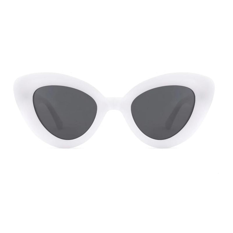 Thick Cat Eyeshape Polarized Acetate Sunglass for Women UV400