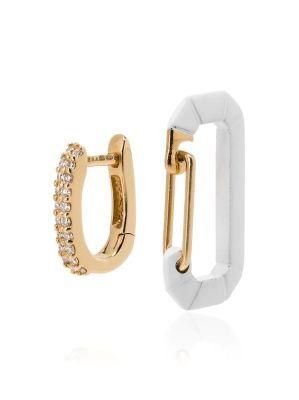 European and American Diamond-Set Fashion Simple Earrings Jewelry