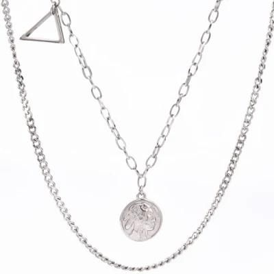 Stainless Steel Fashionable Jewelry Layered Necklace for Men Lady Jewel Hip Hop Gift Design