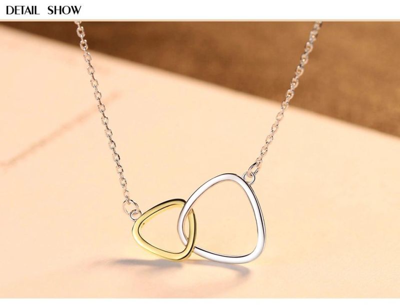 Custom Double Ring Necklace Personalized Initial Necklaces
