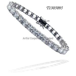 Tennis Bracelet Silver Jewelry Fashion Bracelet Rhodium Plating