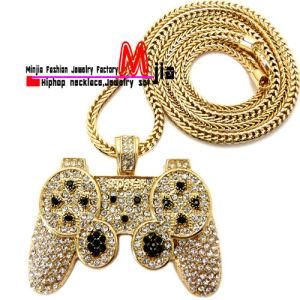 Iced out Remote Control Pendant Mens Chain Long Necklace Jewelry Opq362